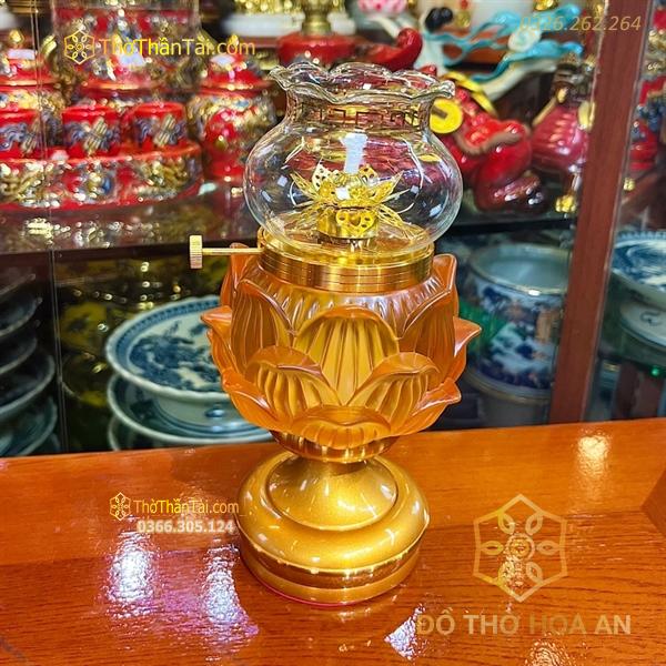 Đèn Dầu Lưu Ly Bọc Đồng