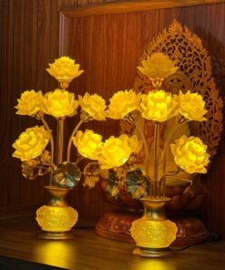 Đèn Thờ Hoa Sen Tịnh Thế Hoa Khai