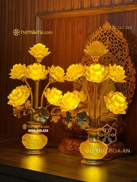 Đèn Thờ Hoa Sen Tịnh Thế Hoa Khai