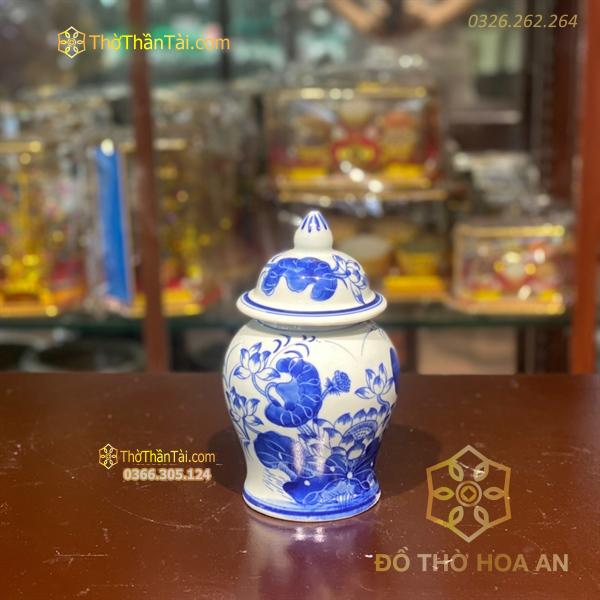 Chóe Thờ Hoa Sen Men Ngọc