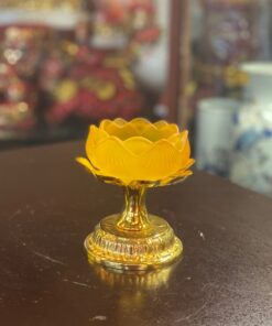 Chân Nến Thờ Hoa Sen Lưu Ly