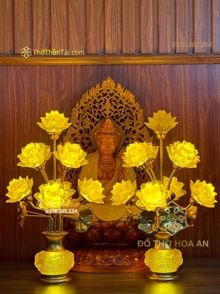 Đèn Thờ Hoa Sen Tịnh Thế Hoa Khai