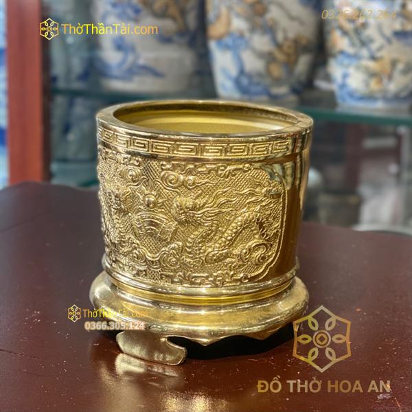 Bát Hương Thờ Rồng Phượng Đồng Vàng
