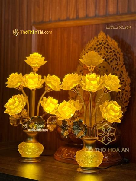 Đèn Thờ Hoa Sen Tịnh Thế Hoa Khai
