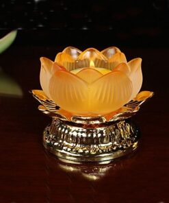 Chân Nến Thờ Hoa Sen Lưu Ly