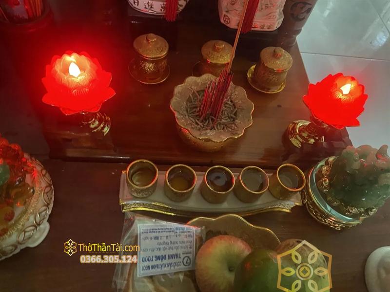 Đèn Hoa Sen Dùng Pin