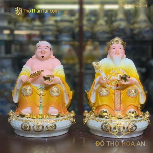 Tượng Thần Tài Thổ Địa Đá Vàng TD10