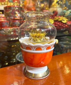 Đèn Dầu Vân Đá Đỏ
