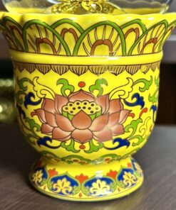 Đèn Dầu Gấm Vàng
