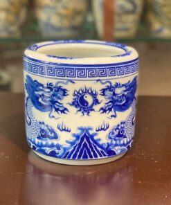 Bát Hương Rồng Phú Quý Men Trắng