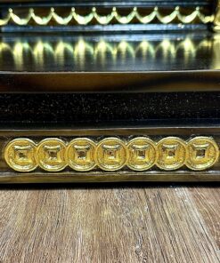 Ban Thờ Thần Tài Hiện Đại Tài Lộc Chiện Sen Dát Vàng Màu Vân Óc Chó