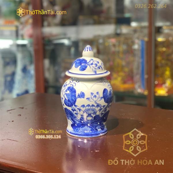 Chóe Thờ Hoa Sen Men Ngọc