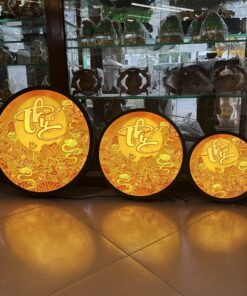 Đèn Hào Quang Tranh Trúc Chỉ Chữ Phúc