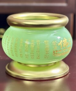 Bát Hương Lưu Ly Xanh Bọc Đồng