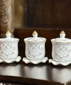Chóe Thờ Hoa Sen Bạch Ngọc