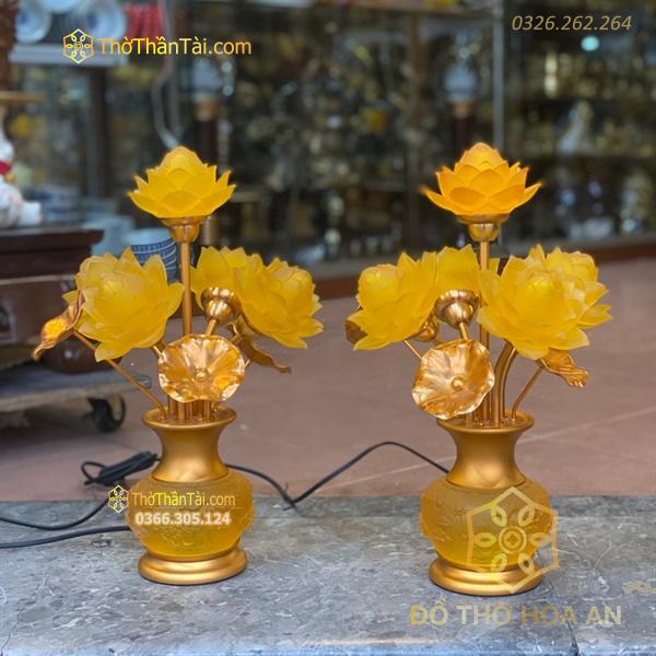 Đèn Thờ Hoa Sen Tịnh Thế Hoa Khai