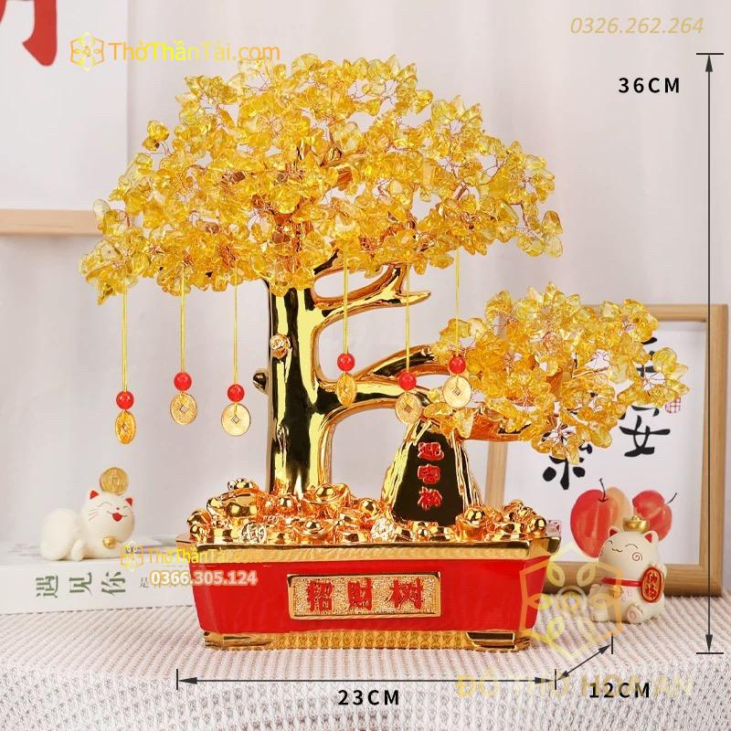 Cây Đá Thạch Anh Chiêu Tài MT-1935LD