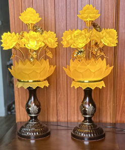 Đèn Thờ 5 Bông Lưu Ly Đài Sen