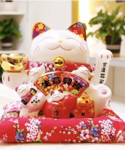Mèo Thần Tài May Mắn Đĩnh Vàng