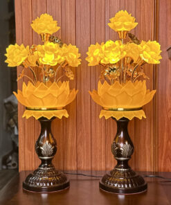 Đèn Thờ 5 Bông Lưu Ly Đài Sen