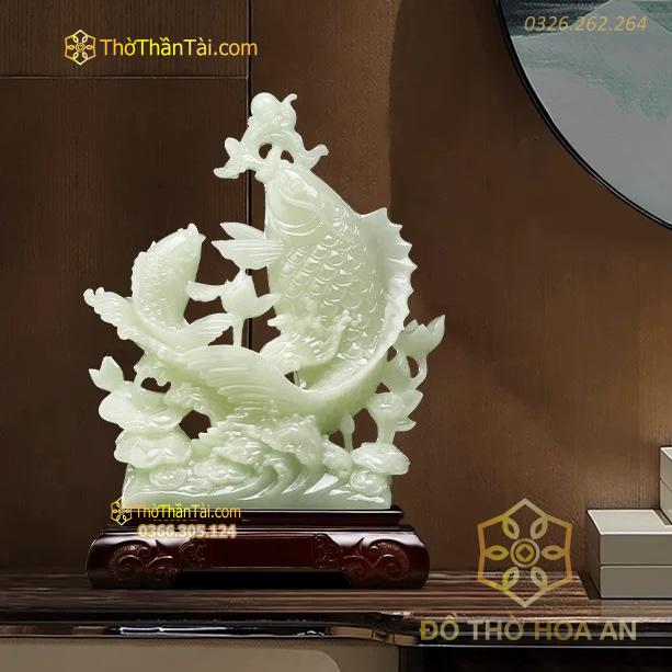 Cá Chép Liên Niên Hữu Dư Ngọc Bích Lưu Ly