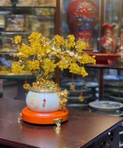 Cây Đá Thạch Anh Vàng Chiêu Tài