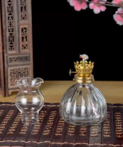 Đèn Dầu Bí Ngô Thủy Tinh