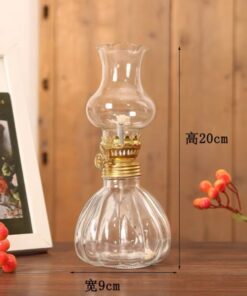 Đèn Dầu Bí Ngô Thủy Tinh