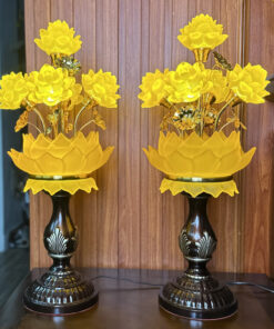Đèn Thờ 5 Bông Lưu Ly Đài Sen