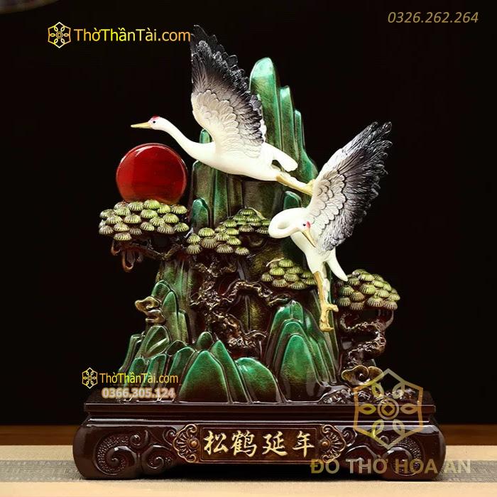 Tượng Phong Thủy Tùng Hạc Diên Niên