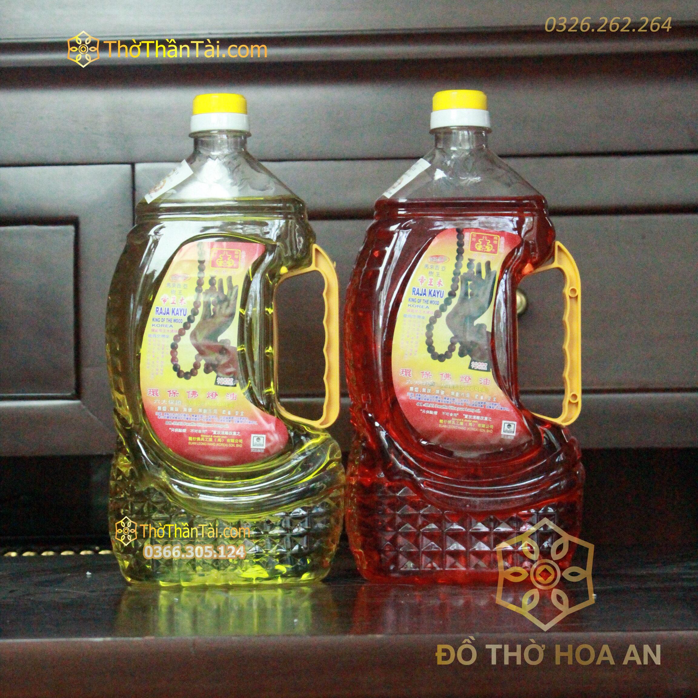 Dầu Thắp Đèn Lưu Ly Bàn Tay Phật - 1kg/chai